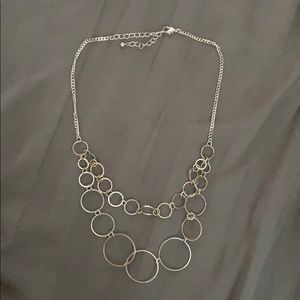 Dangling Silver Fancy Necklace